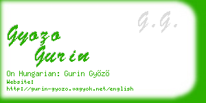 gyozo gurin business card